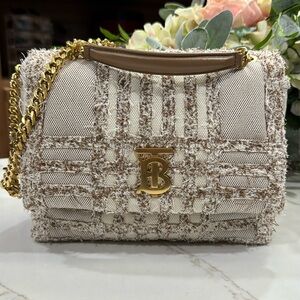 BURBERRY Lola Needle-Punch Shoulder Bag